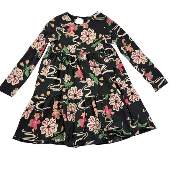Tea Collection Black Floral Dress - Picture 1 of 5
